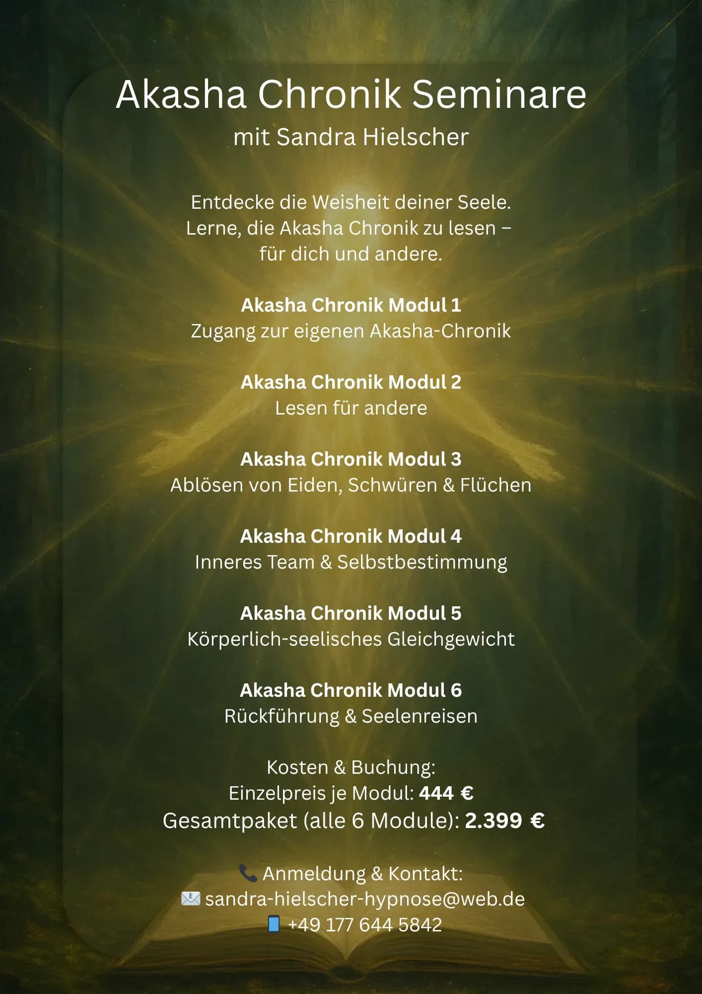 Akasha chronik Lesen lernen Hannover