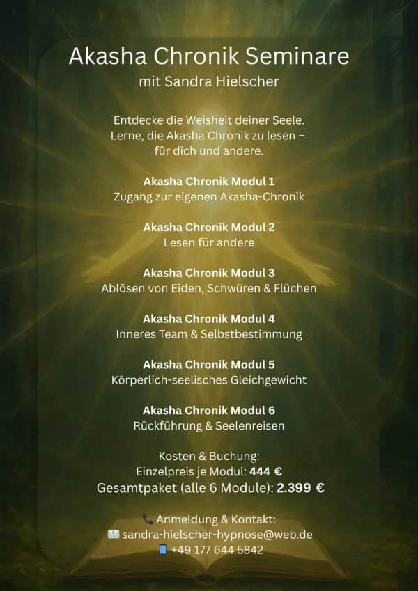Akasha Chronik Lesen lernen, Osnabrück, Minden, Porta Westfalica